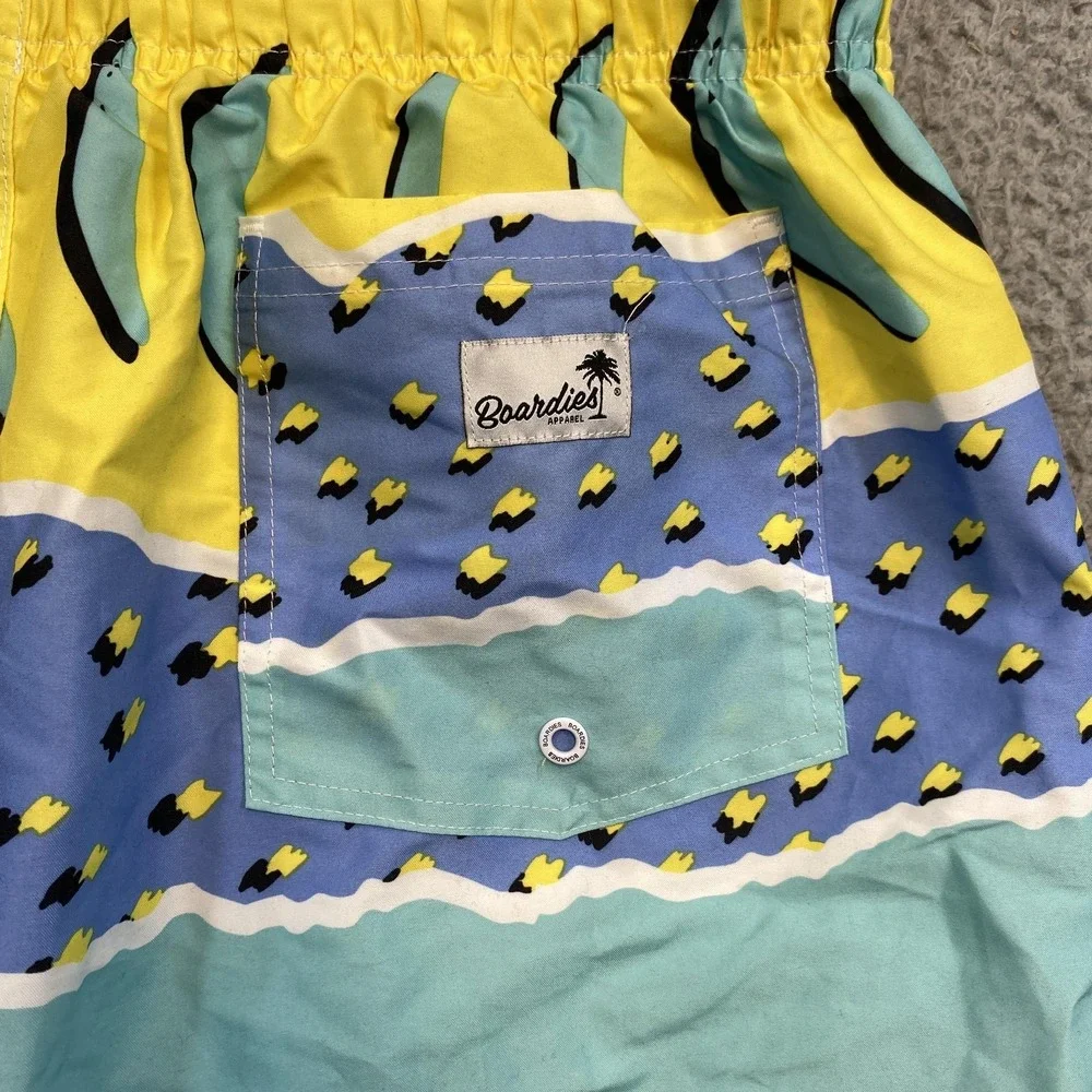 Boardies Swim Shorts Mens XL Multicolor‎ Tropical Beach Aloha Lined NWT